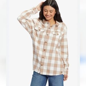 Roxy Let it Go Flannel Shirt XS